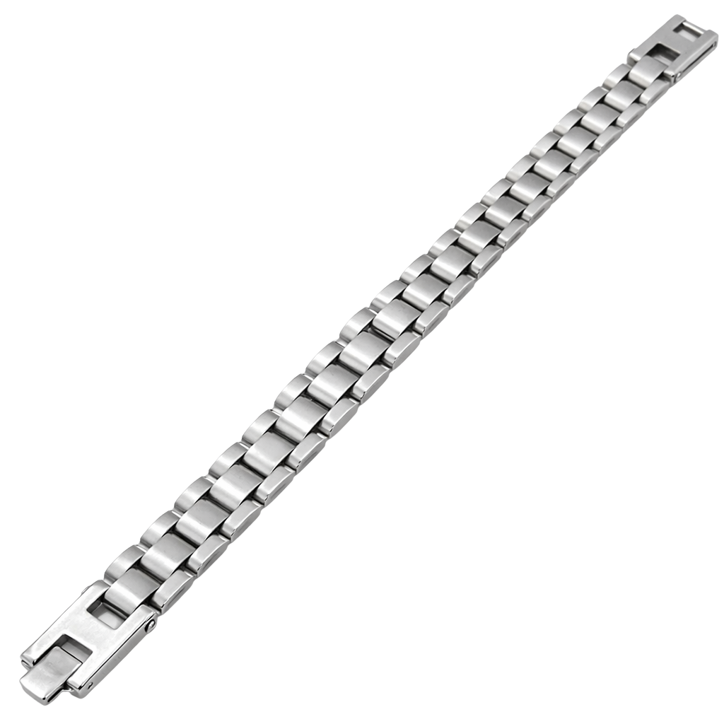 316L Kordon Silver Çelik Bileklik