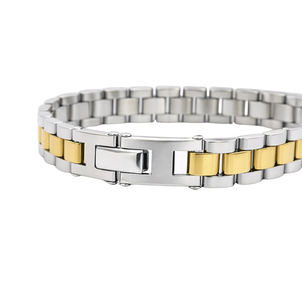 316L Kordon Gold Çelik Bileklik