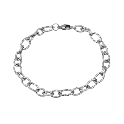 316L Oval Zincir Çelik Bileklik